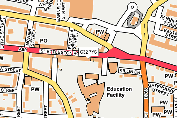 G32 7YS map - OS OpenMap – Local (Ordnance Survey) G32 7YS map - OS OpenMap – Local (Ordnance Survey)