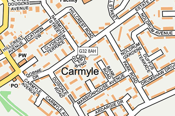G32 8AH map - OS OpenMap – Local (Ordnance Survey)