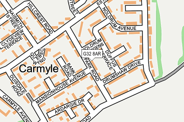 G32 8AR map - OS OpenMap – Local (Ordnance Survey) G32 8AR map - OS OpenMap – Local (Ordnance Survey)