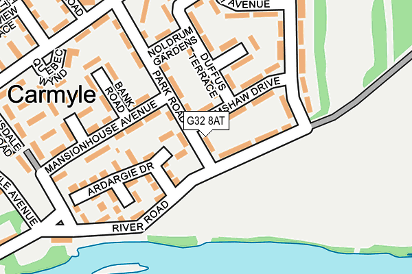 G32 8AT map - OS OpenMap – Local (Ordnance Survey) G32 8AT map - OS OpenMap – Local (Ordnance Survey)