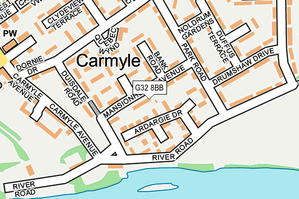 G32 8BB map - OS OpenMap – Local (Ordnance Survey) G32 8BB map - OS OpenMap – Local (Ordnance Survey)