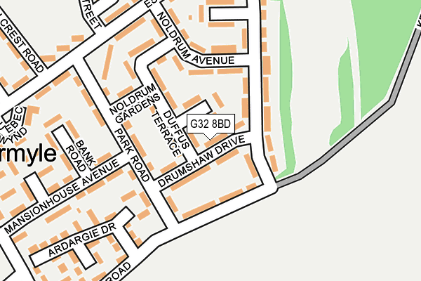 G32 8BD map - OS OpenMap – Local (Ordnance Survey) G32 8BD map - OS OpenMap – Local (Ordnance Survey)