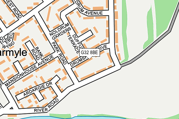G32 8BE map - OS OpenMap – Local (Ordnance Survey) G32 8BE map - OS OpenMap – Local (Ordnance Survey)