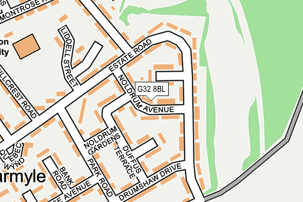 G32 8BL map - OS OpenMap – Local (Ordnance Survey) G32 8BL map - OS OpenMap – Local (Ordnance Survey)