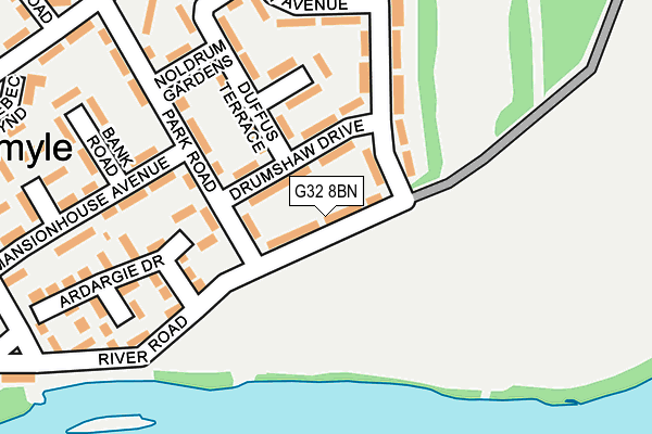 G32 8BN map - OS OpenMap – Local (Ordnance Survey) G32 8BN map - OS OpenMap – Local (Ordnance Survey)