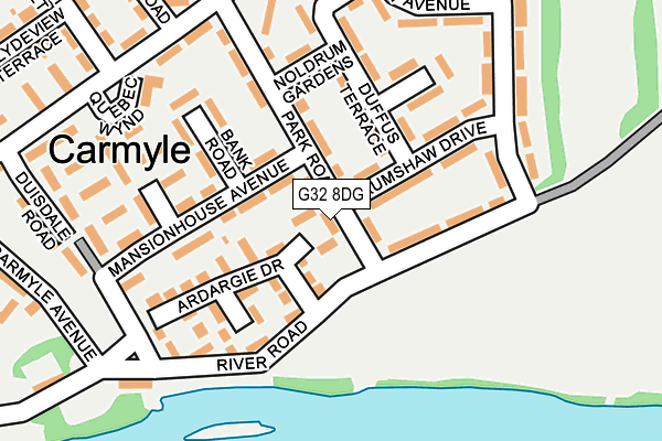 G32 8DG map - OS OpenMap – Local (Ordnance Survey)