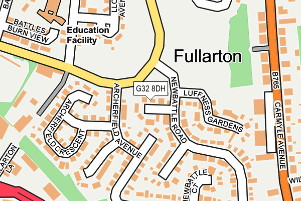 G32 8DH map - OS OpenMap – Local (Ordnance Survey)