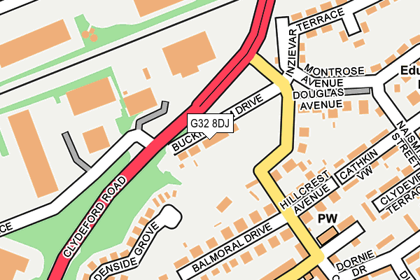 G32 8DJ map - OS OpenMap – Local (Ordnance Survey) G32 8DJ map - OS OpenMap – Local (Ordnance Survey)
