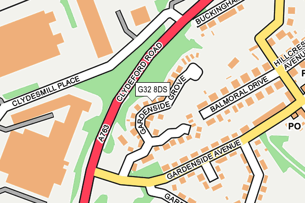 G32 8DS map - OS OpenMap – Local (Ordnance Survey)