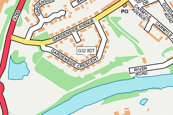 G32 8DT map - OS OpenMap – Local (Ordnance Survey) G32 8DT map - OS OpenMap – Local (Ordnance Survey)