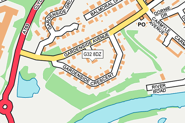 G32 8DZ map - OS OpenMap – Local (Ordnance Survey) G32 8DZ map - OS OpenMap – Local (Ordnance Survey)