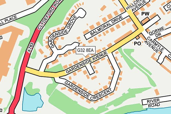 G32 8EA map - OS OpenMap – Local (Ordnance Survey) G32 8EA map - OS OpenMap – Local (Ordnance Survey)