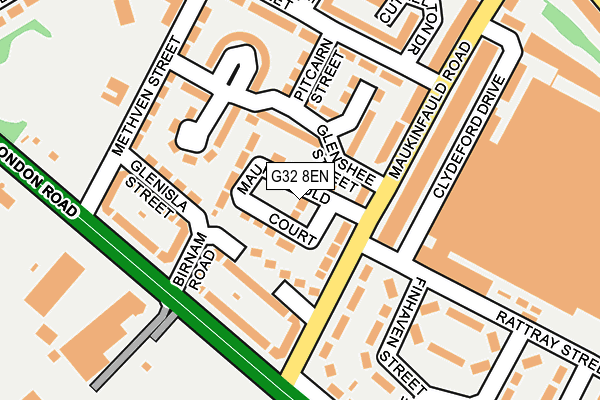G32 8EN map - OS OpenMap – Local (Ordnance Survey) G32 8EN map - OS OpenMap – Local (Ordnance Survey)