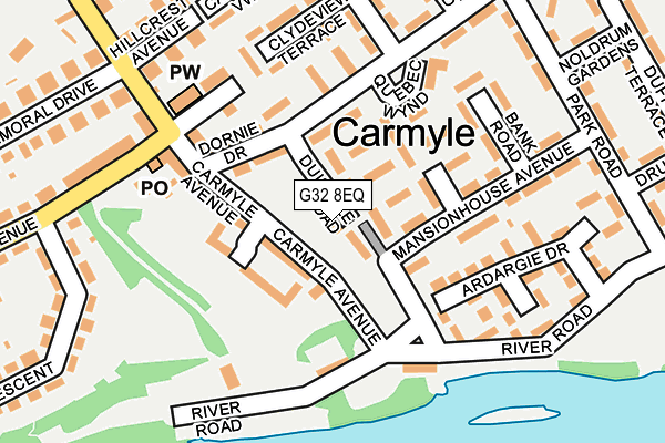 G32 8EQ map - OS OpenMap – Local (Ordnance Survey)