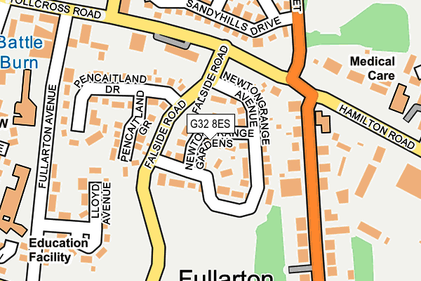 G32 8ES map - OS OpenMap – Local (Ordnance Survey) G32 8ES map - OS OpenMap – Local (Ordnance Survey)