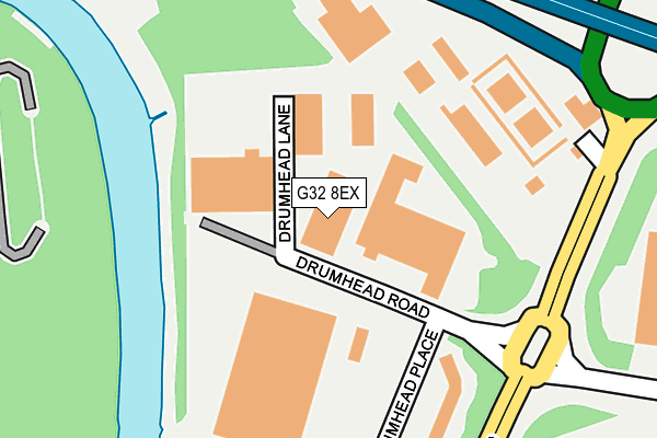 G32 8EX map - OS OpenMap – Local (Ordnance Survey) G32 8EX map - OS OpenMap – Local (Ordnance Survey)