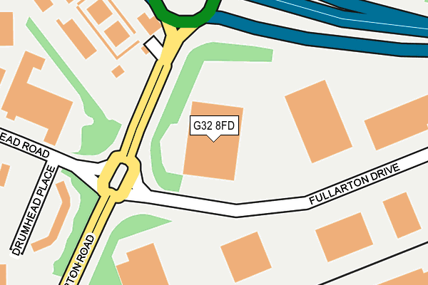 G32 8FD map - OS OpenMap – Local (Ordnance Survey) G32 8FD map - OS OpenMap – Local (Ordnance Survey)