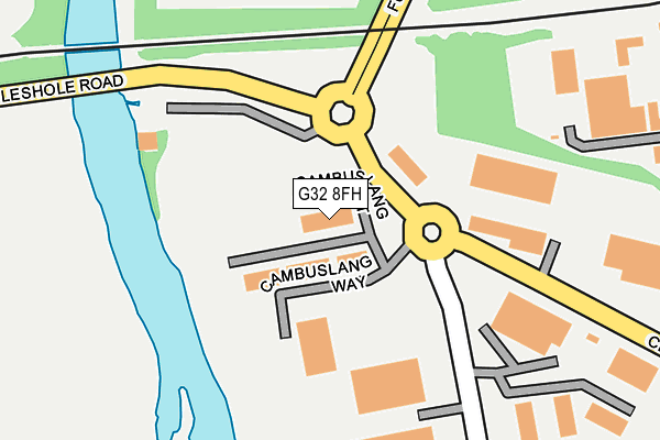 G32 8FH map - OS OpenMap – Local (Ordnance Survey) G32 8FH map - OS OpenMap – Local (Ordnance Survey)