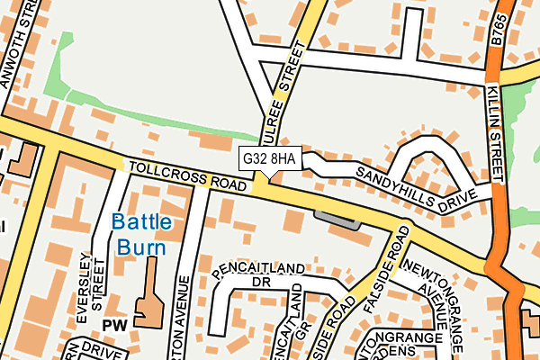 G32 8HA map - OS OpenMap – Local (Ordnance Survey) G32 8HA map - OS OpenMap – Local (Ordnance Survey)