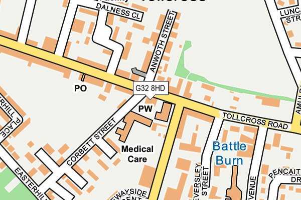 G32 8HD map - OS OpenMap – Local (Ordnance Survey) G32 8HD map - OS OpenMap – Local (Ordnance Survey)