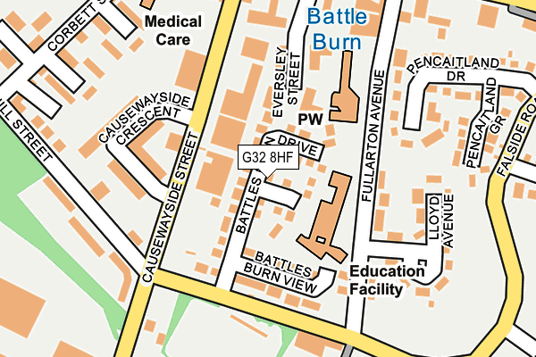 G32 8HF map - OS OpenMap – Local (Ordnance Survey) G32 8HF map - OS OpenMap – Local (Ordnance Survey)