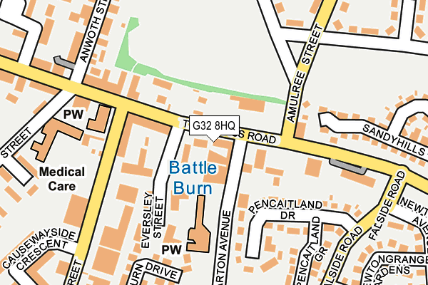 G32 8HQ map - OS OpenMap – Local (Ordnance Survey) G32 8HQ map - OS OpenMap – Local (Ordnance Survey)