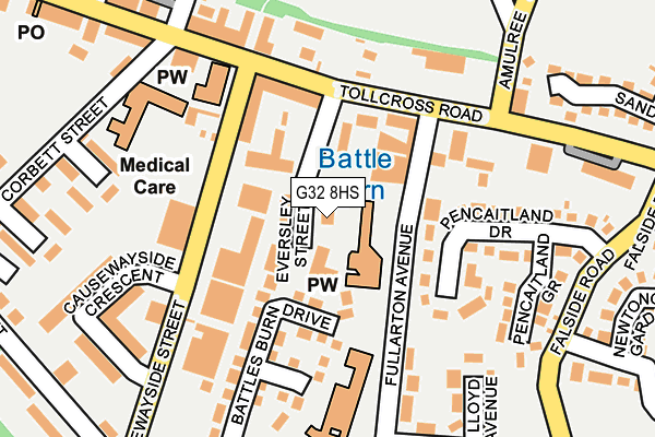 G32 8HS map - OS OpenMap – Local (Ordnance Survey) G32 8HS map - OS OpenMap – Local (Ordnance Survey)