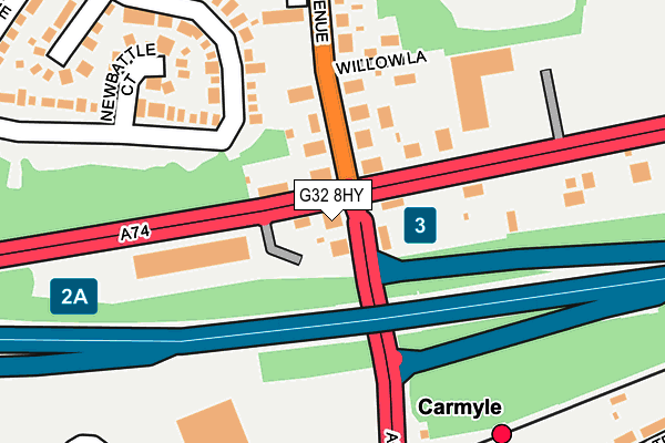 G32 8HY map - OS OpenMap – Local (Ordnance Survey) G32 8HY map - OS OpenMap – Local (Ordnance Survey)