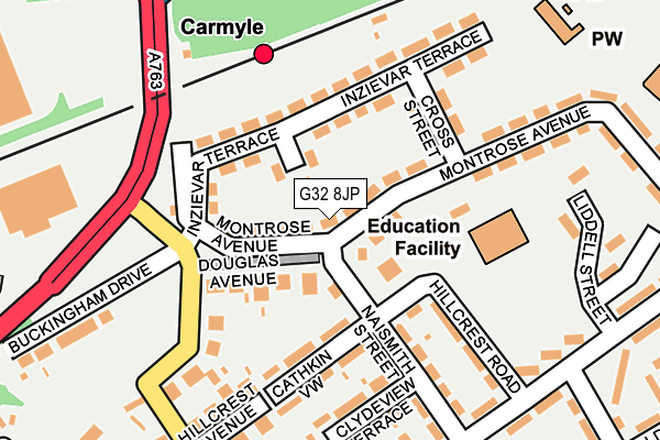 G32 8JP map - OS OpenMap – Local (Ordnance Survey) G32 8JP map - OS OpenMap – Local (Ordnance Survey)