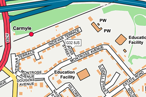 G32 8JS map - OS OpenMap – Local (Ordnance Survey) G32 8JS map - OS OpenMap – Local (Ordnance Survey)