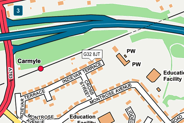G32 8JT map - OS OpenMap – Local (Ordnance Survey) G32 8JT map - OS OpenMap – Local (Ordnance Survey)