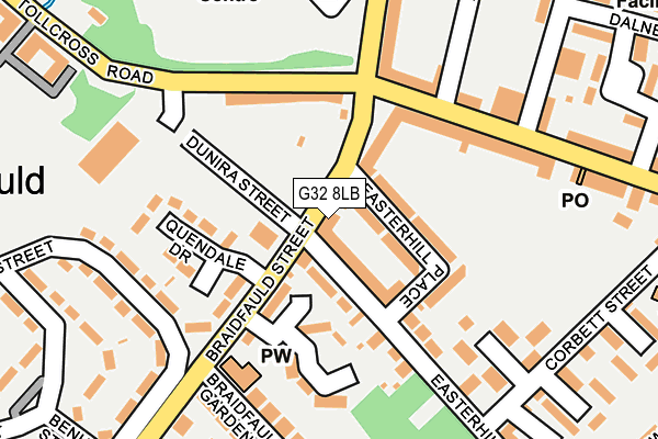 G32 8LB map - OS OpenMap – Local (Ordnance Survey) G32 8LB map - OS OpenMap – Local (Ordnance Survey)