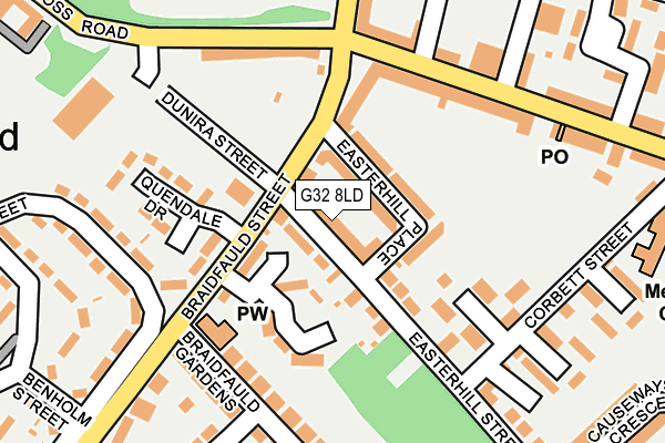 G32 8LD map - OS OpenMap – Local (Ordnance Survey) G32 8LD map - OS OpenMap – Local (Ordnance Survey)