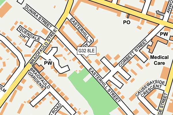 G32 8LE map - OS OpenMap – Local (Ordnance Survey) G32 8LE map - OS OpenMap – Local (Ordnance Survey)