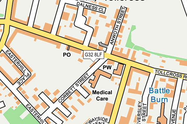 G32 8LF map - OS OpenMap – Local (Ordnance Survey) G32 8LF map - OS OpenMap – Local (Ordnance Survey)