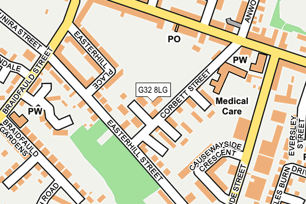 G32 8LG map - OS OpenMap – Local (Ordnance Survey) G32 8LG map - OS OpenMap – Local (Ordnance Survey)