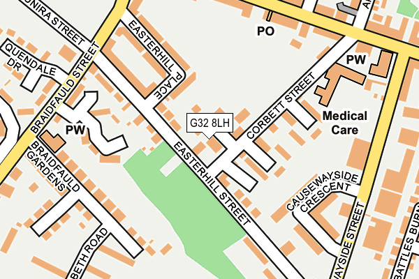 G32 8LH map - OS OpenMap – Local (Ordnance Survey) G32 8LH map - OS OpenMap – Local (Ordnance Survey)