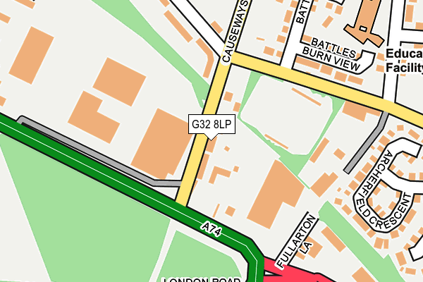G32 8LP map - OS OpenMap – Local (Ordnance Survey) G32 8LP map - OS OpenMap – Local (Ordnance Survey)