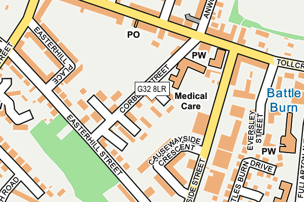 G32 8LR map - OS OpenMap – Local (Ordnance Survey) G32 8LR map - OS OpenMap – Local (Ordnance Survey)