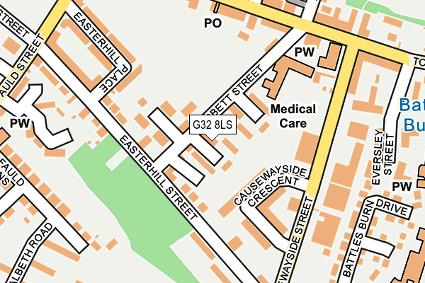 G32 8LS map - OS OpenMap – Local (Ordnance Survey) G32 8LS map - OS OpenMap – Local (Ordnance Survey)