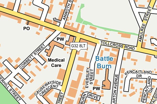 G32 8LT map - OS OpenMap – Local (Ordnance Survey) G32 8LT map - OS OpenMap – Local (Ordnance Survey)