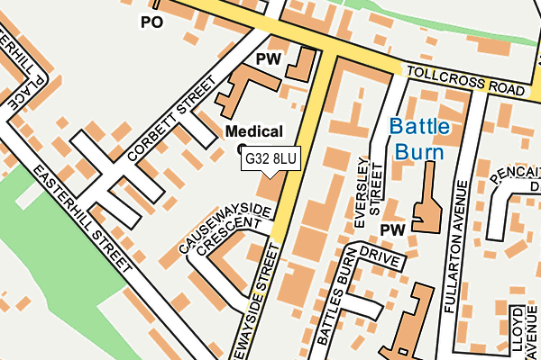 G32 8LU map - OS OpenMap – Local (Ordnance Survey) G32 8LU map - OS OpenMap – Local (Ordnance Survey)