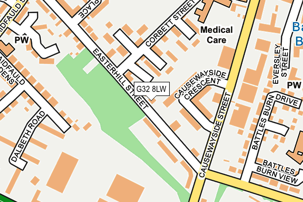 G32 8LW map - OS OpenMap – Local (Ordnance Survey) G32 8LW map - OS OpenMap – Local (Ordnance Survey)
