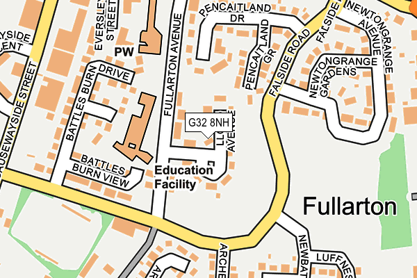 G32 8NH map - OS OpenMap – Local (Ordnance Survey) G32 8NH map - OS OpenMap – Local (Ordnance Survey)