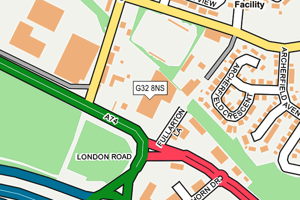 G32 8NS map - OS OpenMap – Local (Ordnance Survey) G32 8NS map - OS OpenMap – Local (Ordnance Survey)