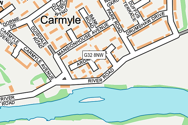G32 8NW map - OS OpenMap – Local (Ordnance Survey) G32 8NW map - OS OpenMap – Local (Ordnance Survey)