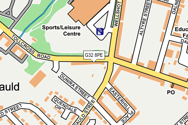 G32 8PE map - OS OpenMap – Local (Ordnance Survey) G32 8PE map - OS OpenMap – Local (Ordnance Survey)