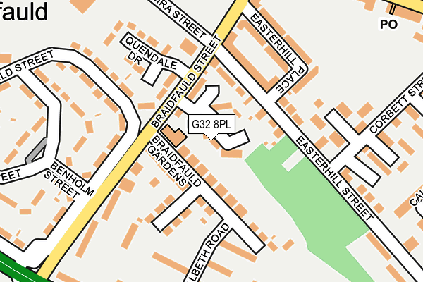 G32 8PL map - OS OpenMap – Local (Ordnance Survey) G32 8PL map - OS OpenMap – Local (Ordnance Survey)