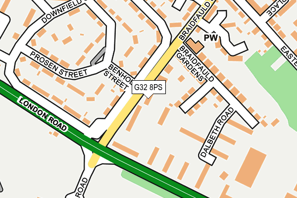 G32 8PS map - OS OpenMap – Local (Ordnance Survey) G32 8PS map - OS OpenMap – Local (Ordnance Survey)