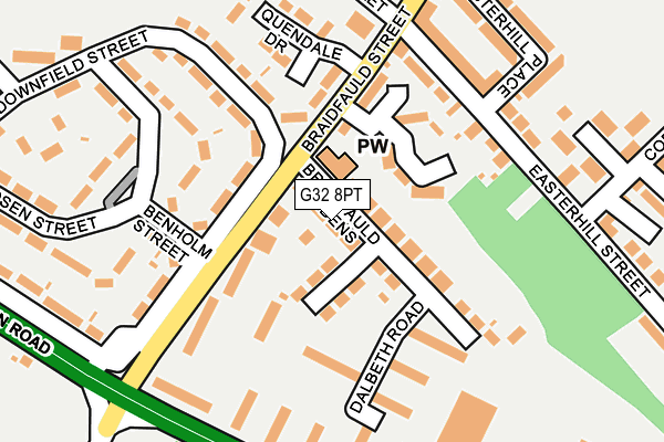 G32 8PT map - OS OpenMap – Local (Ordnance Survey) G32 8PT map - OS OpenMap – Local (Ordnance Survey)
